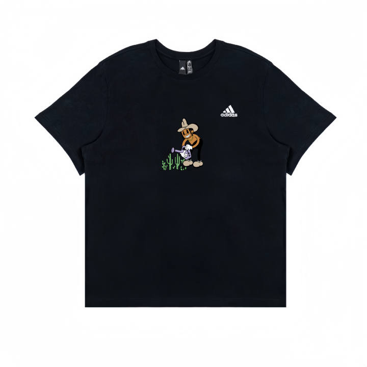 Adidas Adidas T Shirts Unisex Black Crew Neck Moderate