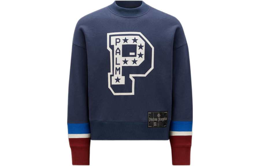 MONCLER GENIUS x Palm Angles Sweatshirt Unisex Cool Light Blue