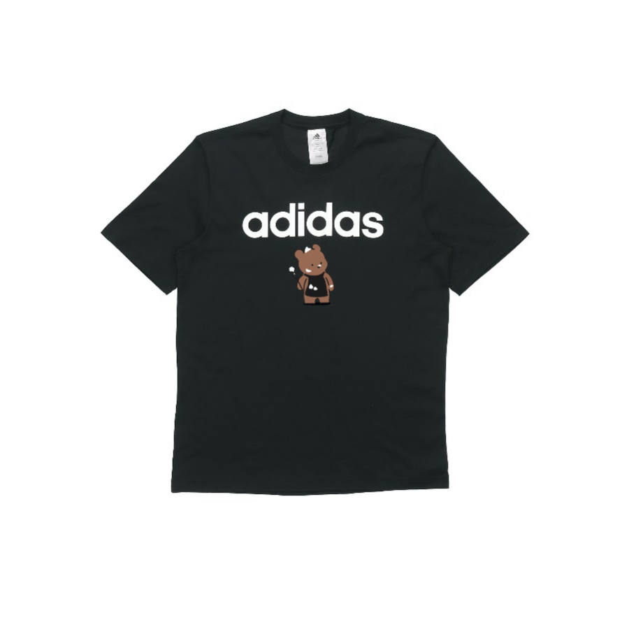 Adidas Adidas T Shirts Unisex Black Crew Neck Straight Fit