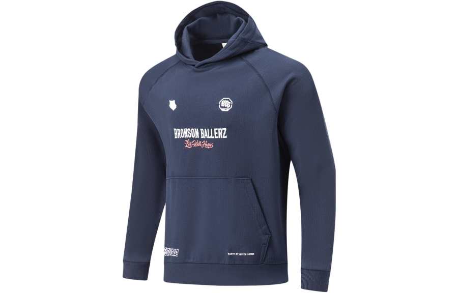Li-Ning Li Ning Sweatshirts Men's Dark Marine Blue Hooded Moderate Other