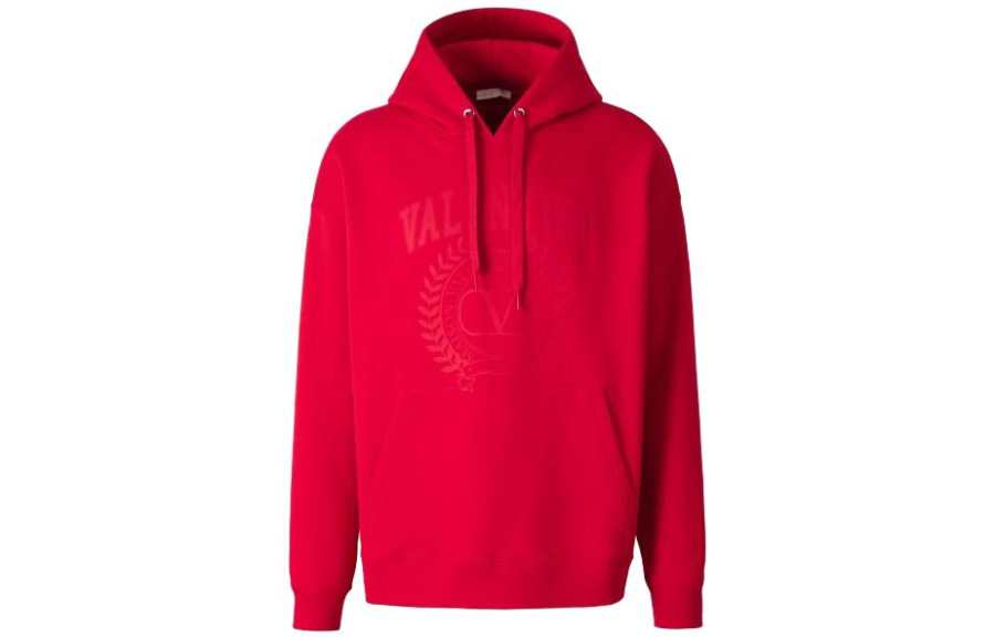 Valentino Logo Printed Drawstring Hoodie
