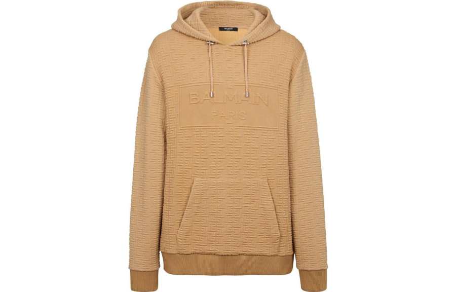 BALMAIN 【Previous Season】monogram embossed hoodie