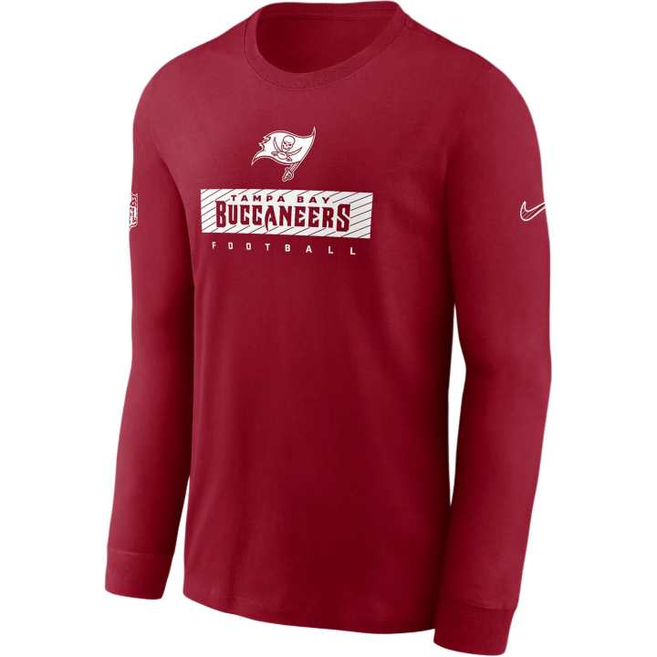 Nike Nike Tampa Bay Buccaneers Sideline Team Issue Men's Nike Dri-FIT Nfl Long-Sleeve T-Shirt