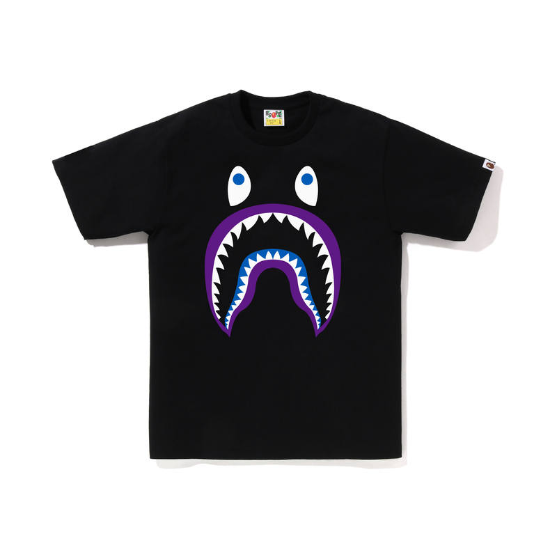 A BATHING APE Bape Colors Shark Ponr Tee