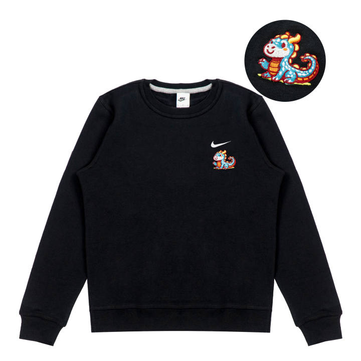 Nike Nike Sweatshirts Unisex Black Crew Neck Moderate Regular
