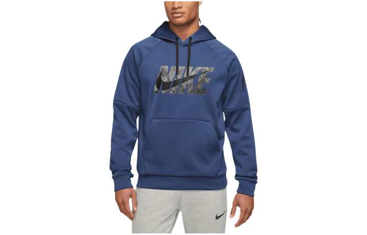 Nike Nike Sweatshirts Men's Blue Hooded Moderate Regular