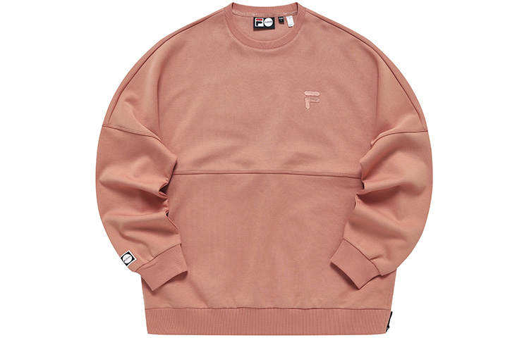 FILA FUSION Sweatshirts Unisex Terracotta Crew Neck Moderate Regular