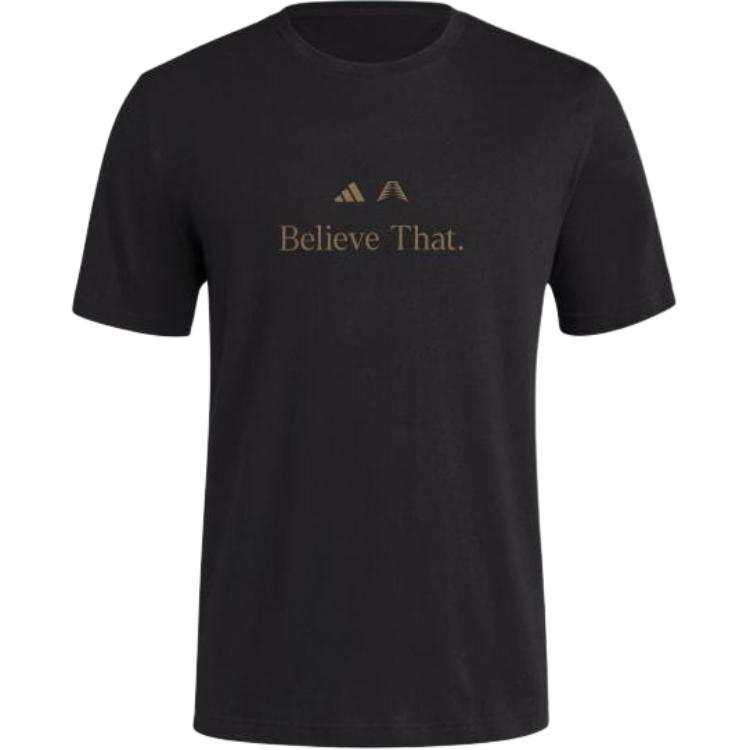 Adidas Adidas T Shirts Men's Black Crew Neck Moderate Straight Fit