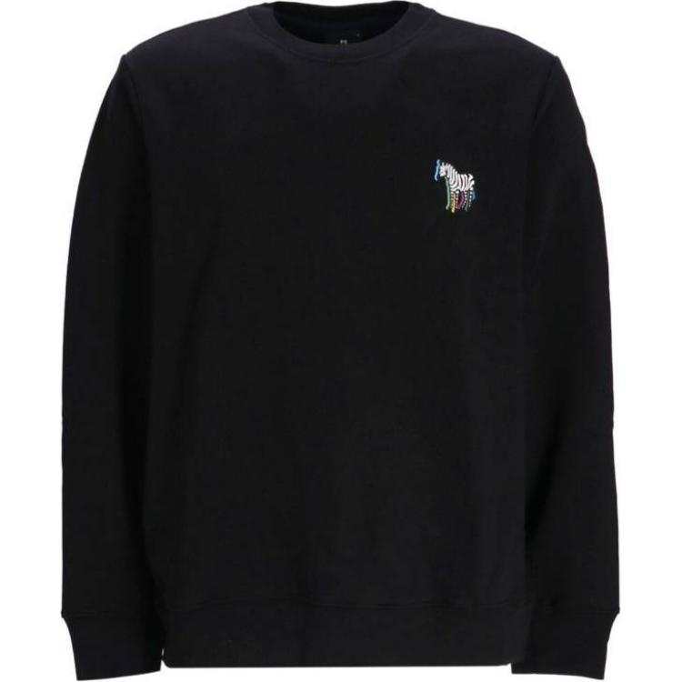 PS By Paul Smith Zebra-motif Organic-cotton Sweatshirt