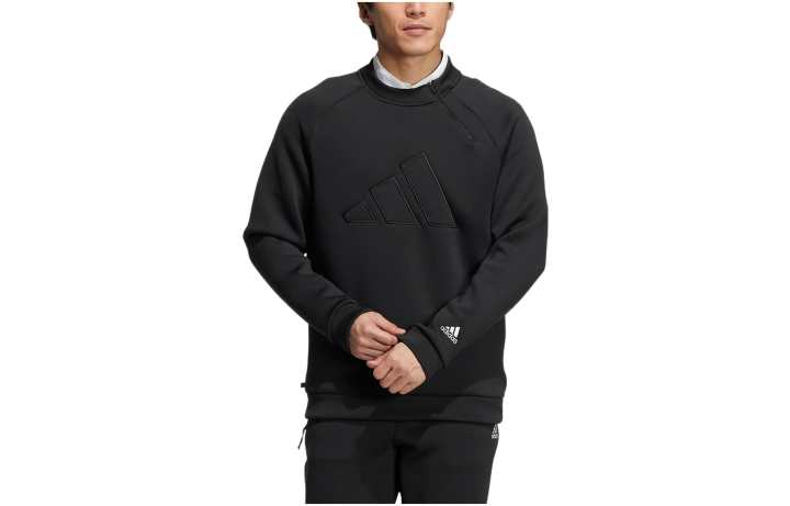 Adidas Adidas Sweatshirts Men's Black Crew Neck Moderate Regular