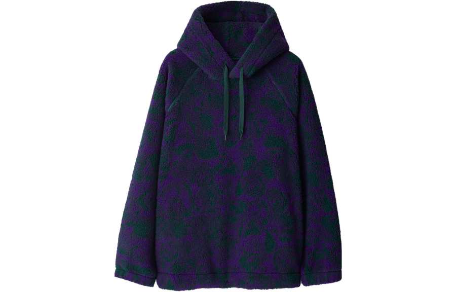 Burberry 【Previous Season】rose-print fleece hoodie