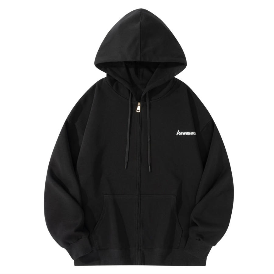 Kawasaki Sweatshirts Unisex Hooded Thin Cardigan