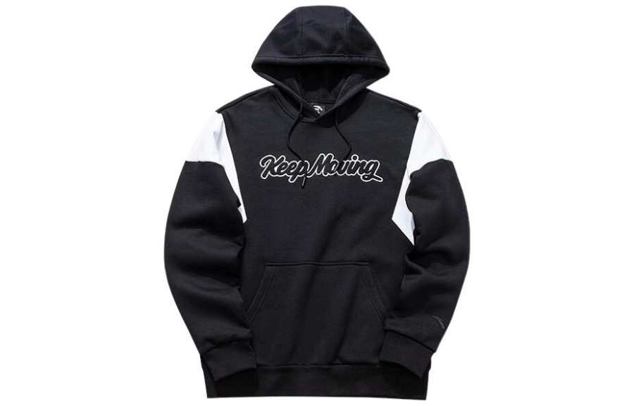 ANTA Sweatshirts Men's Black Hooded Moderate Other