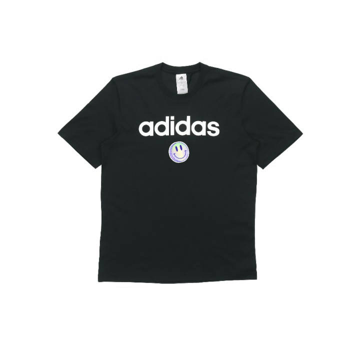 Adidas Adidas T Shirts Unisex Black Crew Neck Moderate Straight Fit