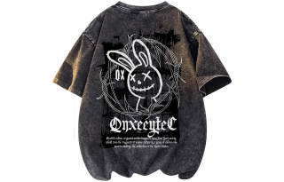Qnxeey T Shirts Unisex Crew Neck Moderate Straight Fit