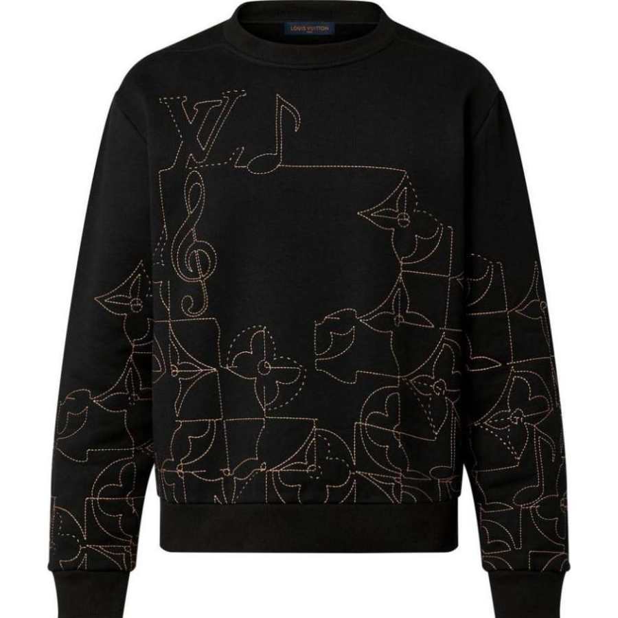 LOUIS VUITTON FW22 Sweatshirt Men's Black