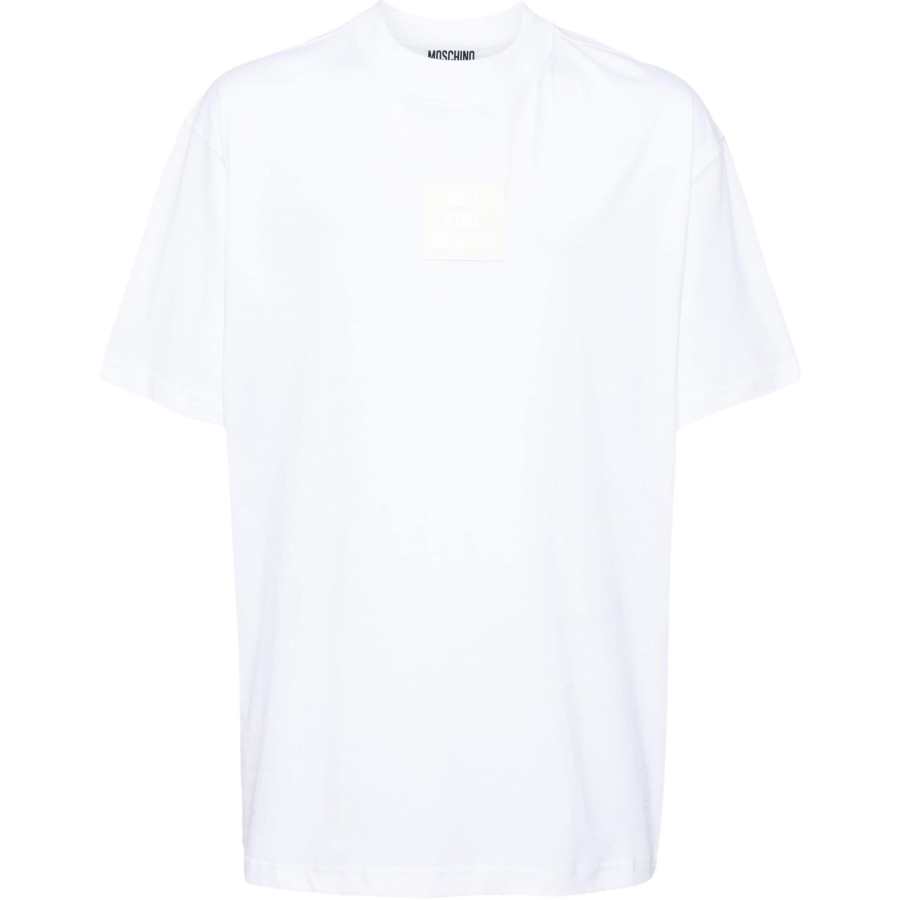 Moschino logo-patched cotton T-shirt