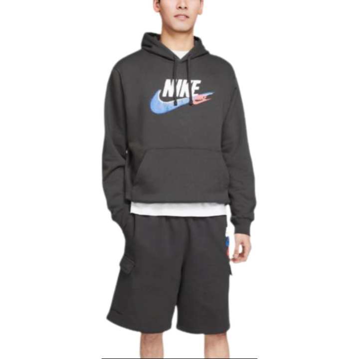 Nike Nike Sweatshirts Men's Dark Smoke Gray Hooded Moderate Regular