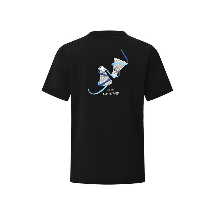 Li-Ning Li Ning Badminton Collection T Shirt Unisex Black