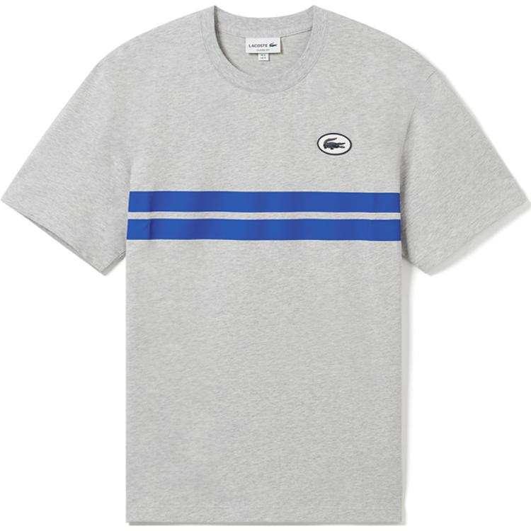 LACOSTE LACOSTE T Shirt Men's Silver Gray