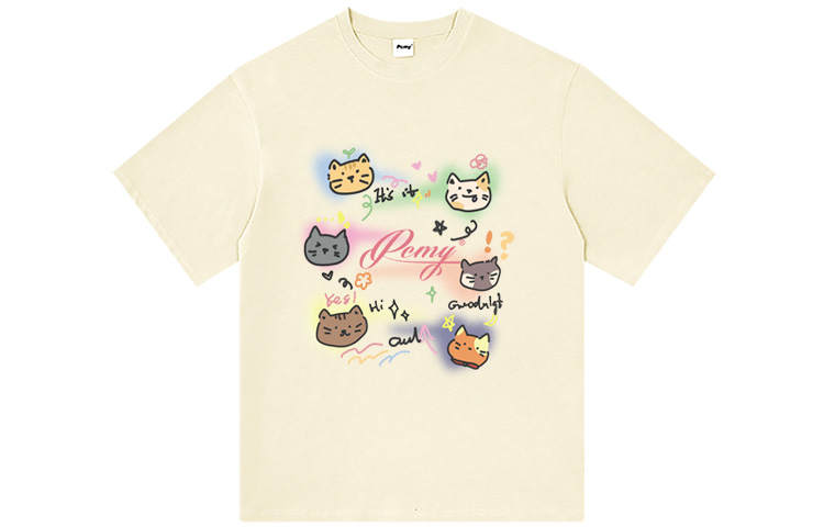 PCMY T Shirts Unisex Crew Neck Moderate Straight Fit