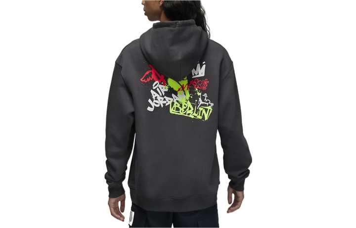 Jordan Jordan Sweatshirts Men's Black Hooded Moderate Regular