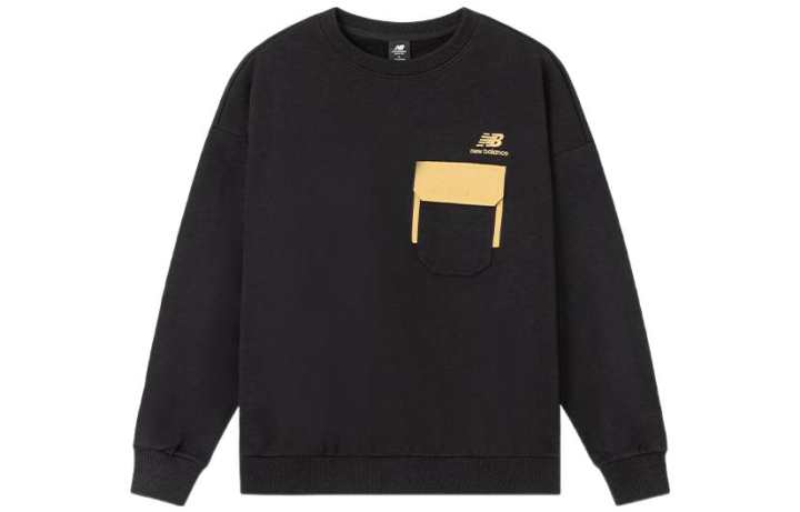 New Balance New Balance Sweatshirts Men's Black Crew Neck Moderate Regular