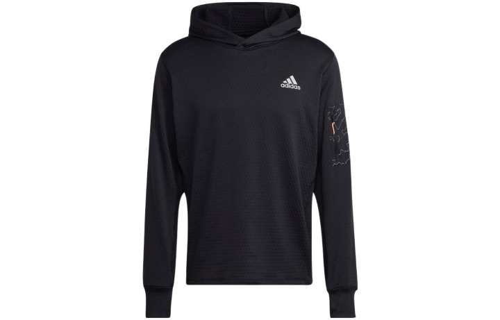 Adidas Adidas Sweatshirts Men's Black Hooded Moderate Regular