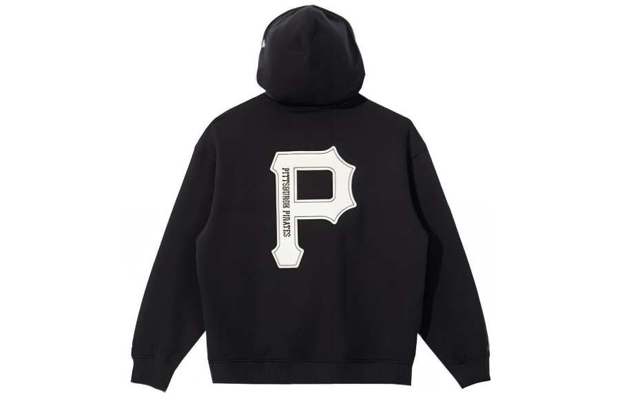 New Era Sweatshirts Unisex Black Hooded Moderate Regular