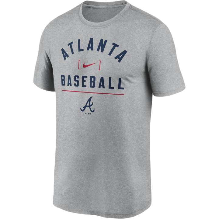 Nike Nike T Shirt Atlanta Braves Men's Gray