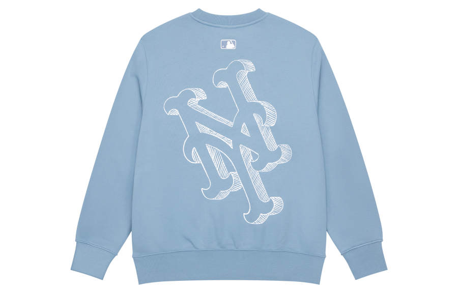 MLB MLB Sweatshirts Unisex Sky Blue Crew Neck Moderate Regular