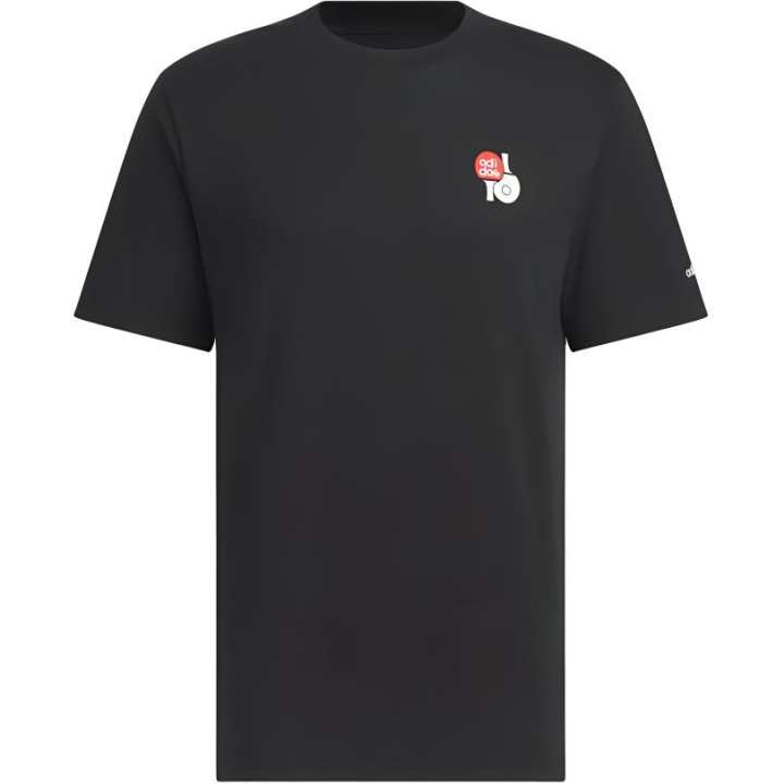 Adidas Adidas T Shirts Unisex Black Crew Neck Moderate Straight Fit
