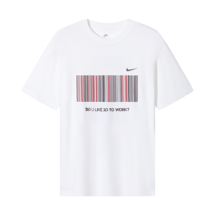 Nike Nike T Shirts Unisex White Crew Neck Moderate Straight Fit