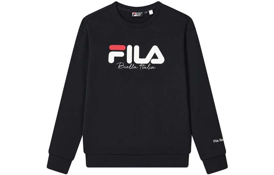 FILA Sweatshirts Unisex Legend Blue Crew Neck Thickened Regular