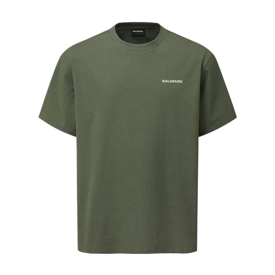 SALOMON UNI T Shirt Unisex Khaki