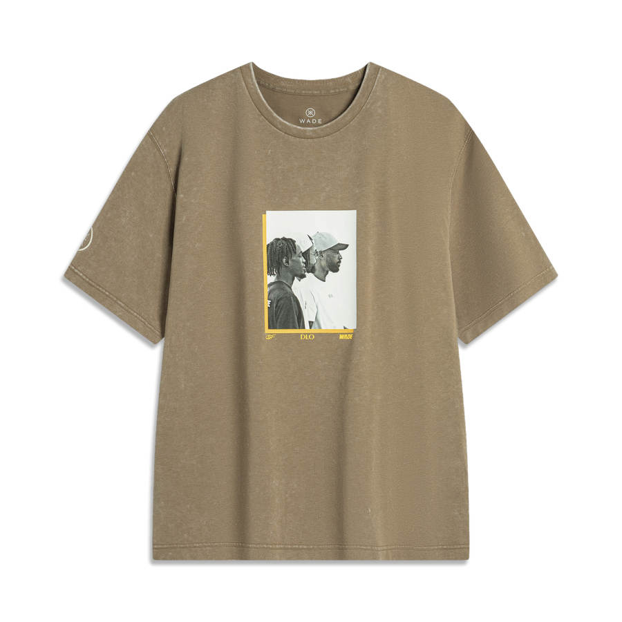 Li-Ning Li Ning T Shirt Men's Cardamom Brown Washed
