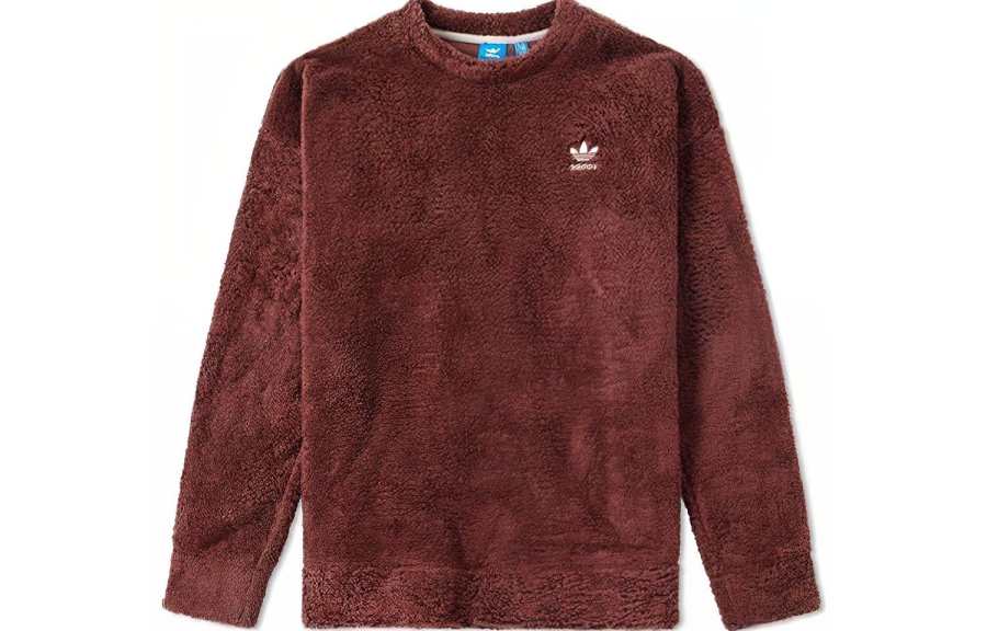 Adidas Originals Sweatshirts Men's Red Crew Neck Moderate Regular