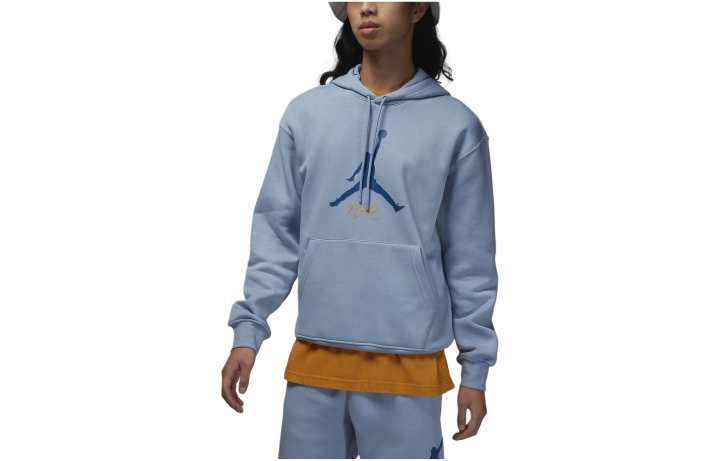 Jordan Jordan Sweatshirts Men's Blue Hooded Moderate Regular