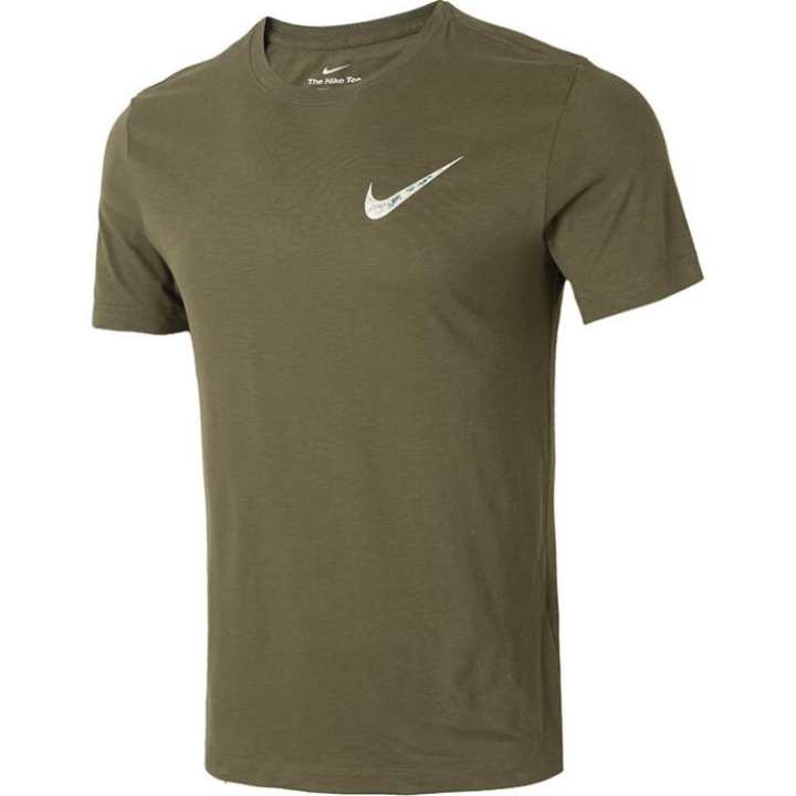 Nike Nike T Shirts Men's Green Crew Neck Moderate