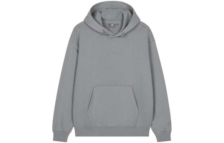 New Balance New Balance Sweatshirts Men's Gray Hooded Moderate Regular