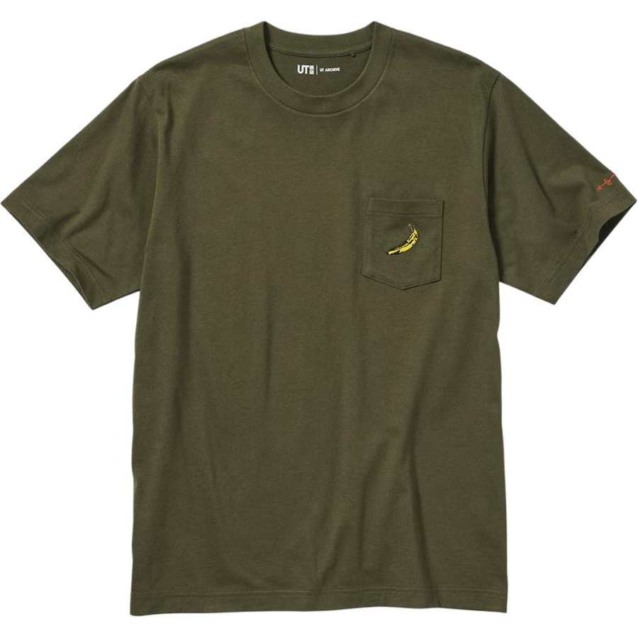 UNIQLO UT T Shirt Unisex Dark Olive