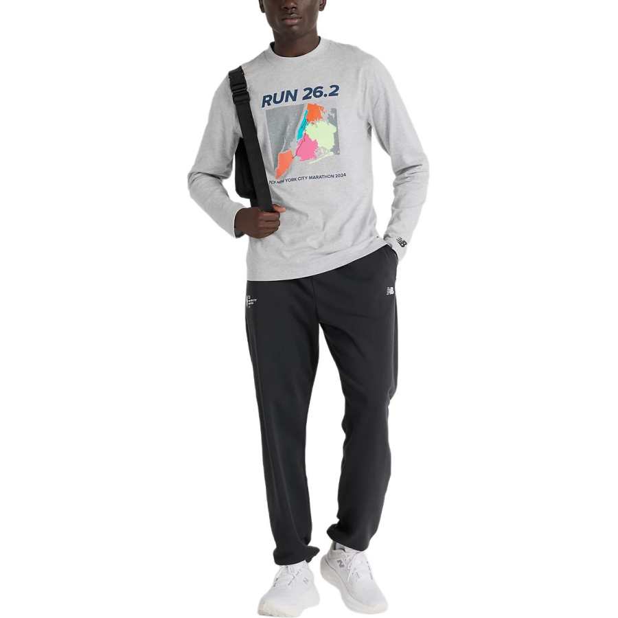New Balance New Balance NYC Marathon Graphic T Shirt Men's Sport Gray