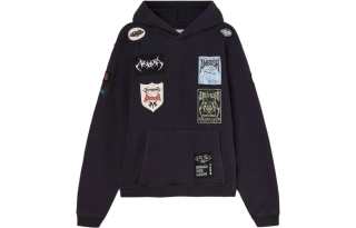 AMBUSH Logo patchwork Cotton Hoodie