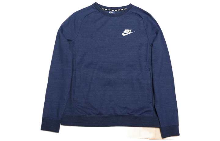 Nike Nike Sweatshirts Men's Blue Crew Neck Moderate Regular