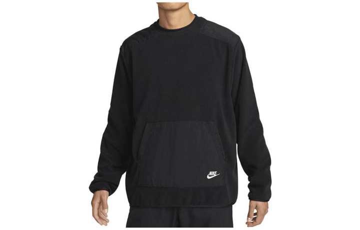 Nike Nike Sweatshirts Men's Black Crew Neck Moderate Regular