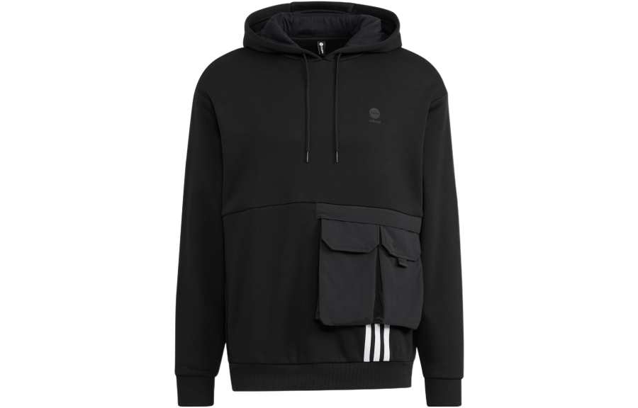 Adidas Neo Sweatshirts Unisex Black Hooded Moderate Regular