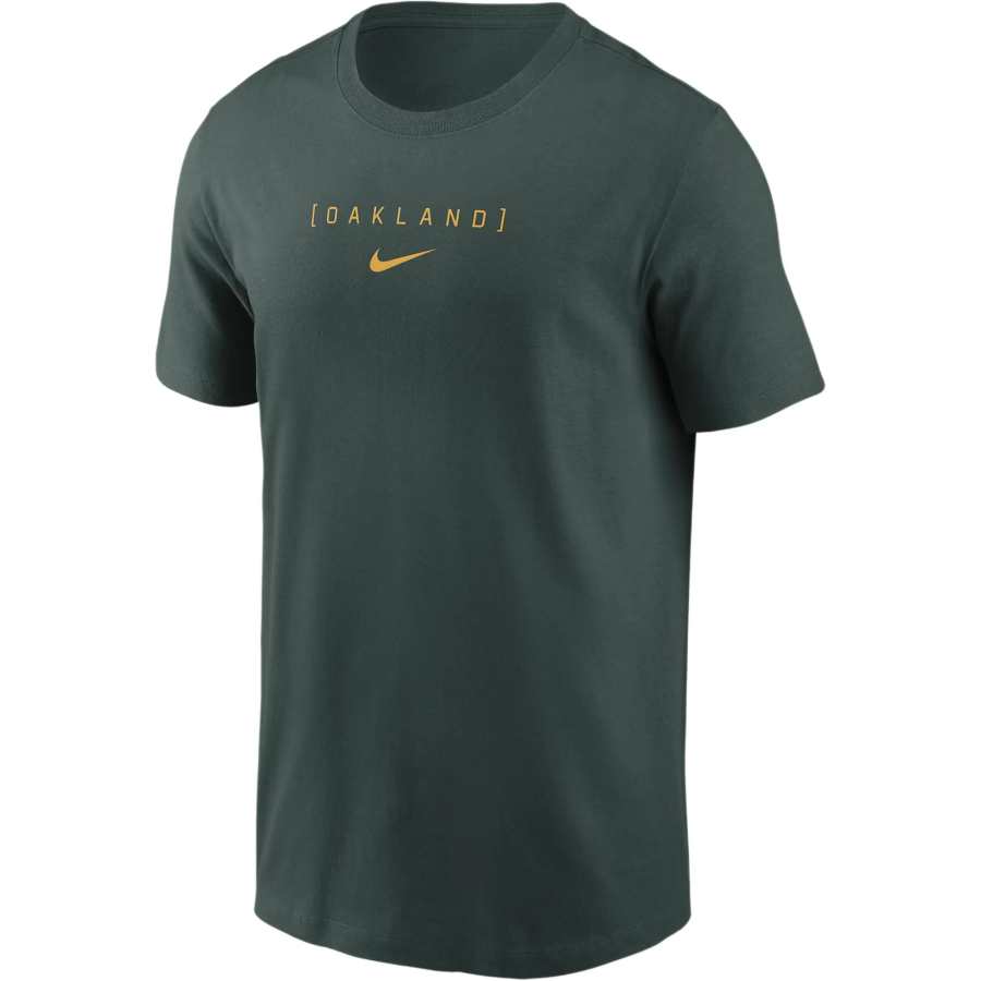 Nike Nike T Shirts Men's Green Crew Neck Moderate Straight Fit