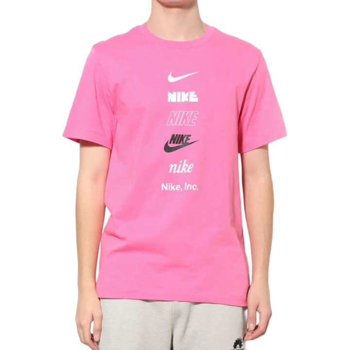 Nike Nike T Shirts Unisex Pink Crew Neck Moderate Straight Fit