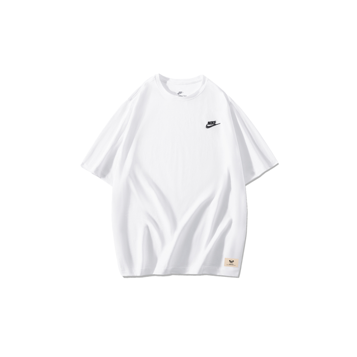 Nike Nike T Shirts Men's White Crew Neck Moderate Straight Fit