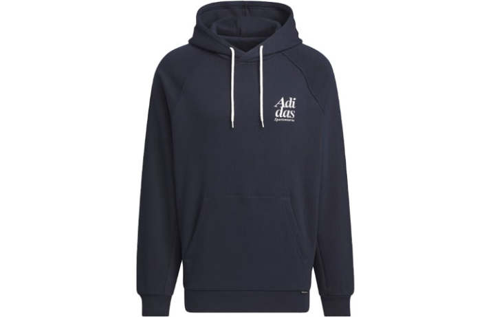 Adidas Adidas Small Logo Waffle Hoodie Sweatshirt Men's Legend Ink